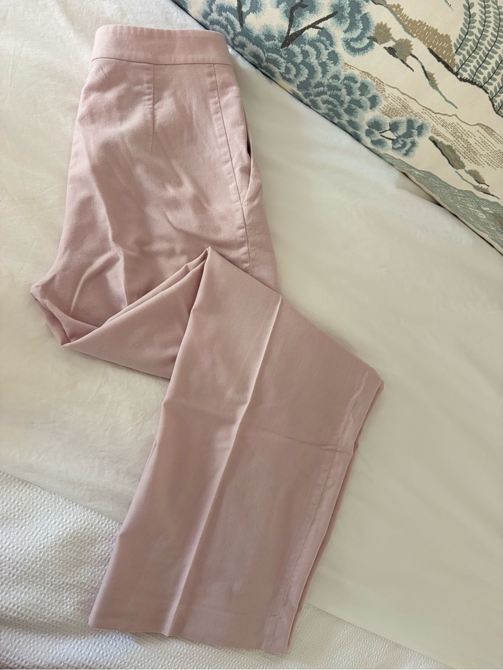 Alberta Ferretti Pink wool Straight-Leg Pants